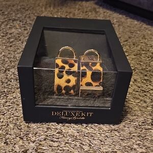 Honey Birdette Leopard Cuffs And Collar Set